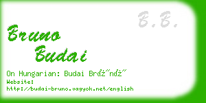 bruno budai business card